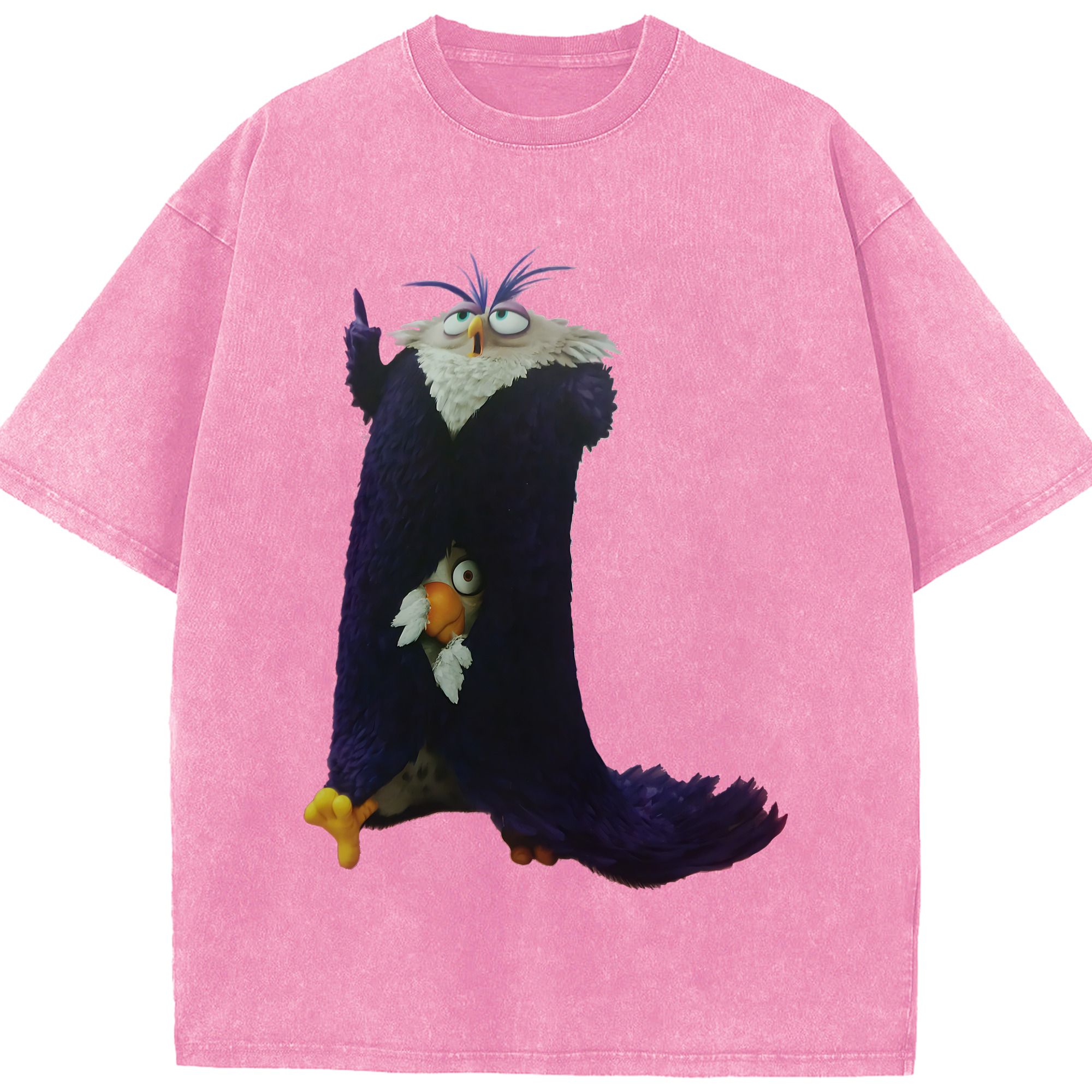 （画像用） Angry Birds アングリーバード 綿100% ヴィンテージ風 半袖Tシャツ（フロントプリント）